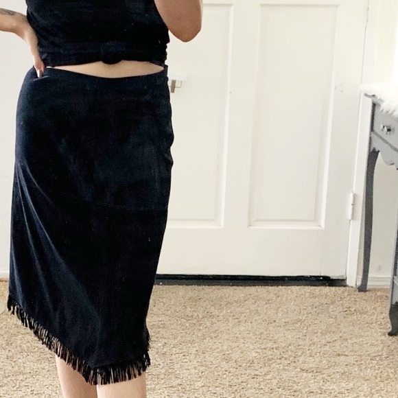 Vintage Rampage Skirt with Fringe Trim - Picture 3 of 7